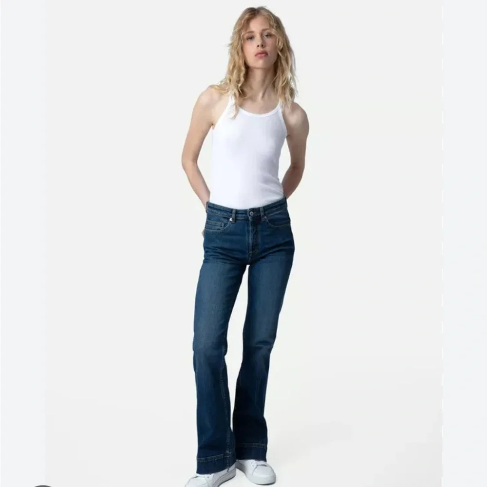 Zadig & Voltaire Vincente Jeans Size 28 Medium Wash Bootcut Denim